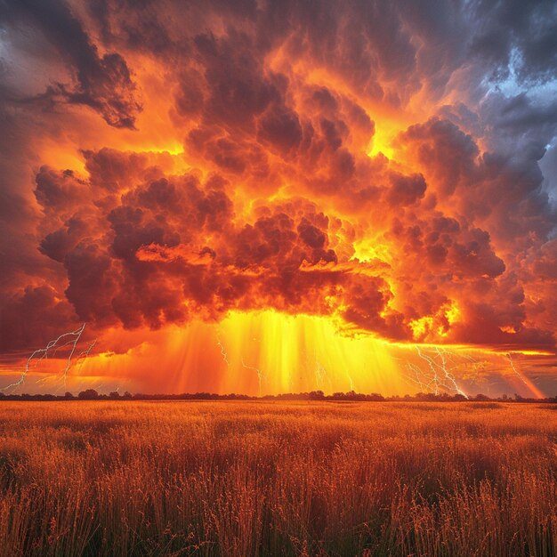 Photo dramatic storm clouds