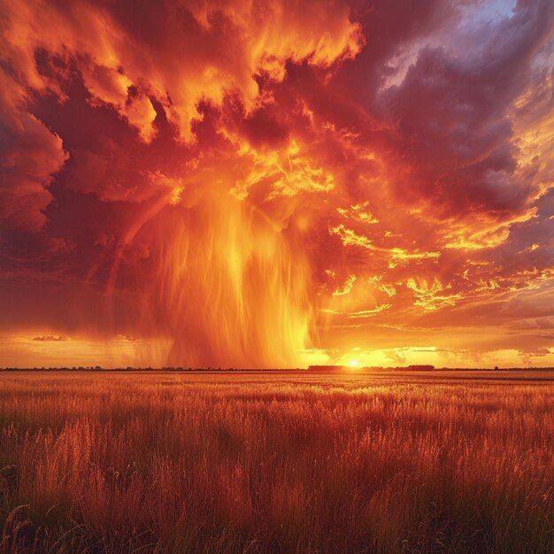 Dramatic storm clouds