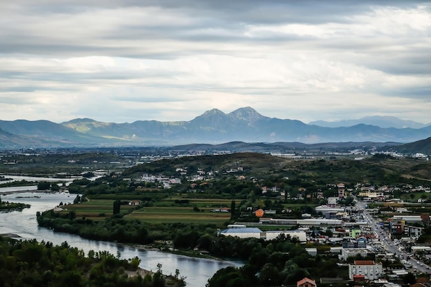 Dramatisch landschap van Shkoder Albanië