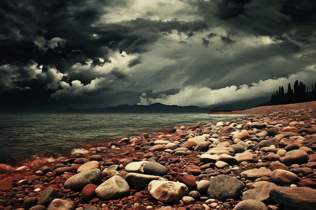 Dramatische hemel over Silent Beach