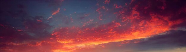 Dramatische zonsondergang of zonsopganghemel met wolken voor achtergrond