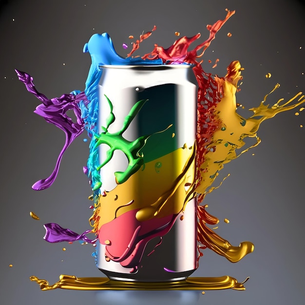 Drankjes kunnen explosie spatten abstract concept smakelijke drank