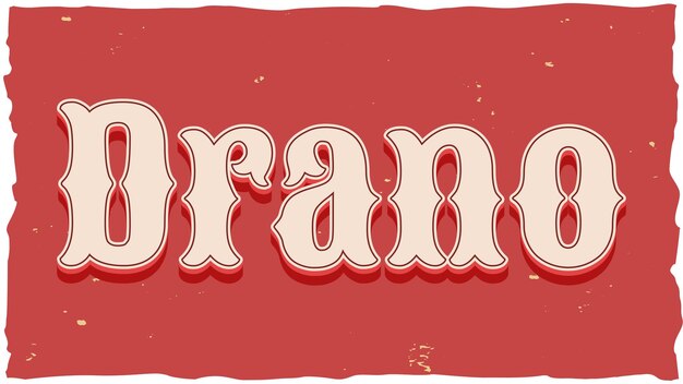 Photo drano vintage text