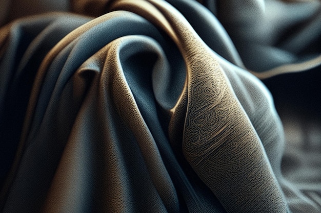 Photo drape cloth satin golden silk wavy fabric luxury churning liner fluid texture wallpaper background