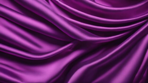 Drape of smooth purple satin background