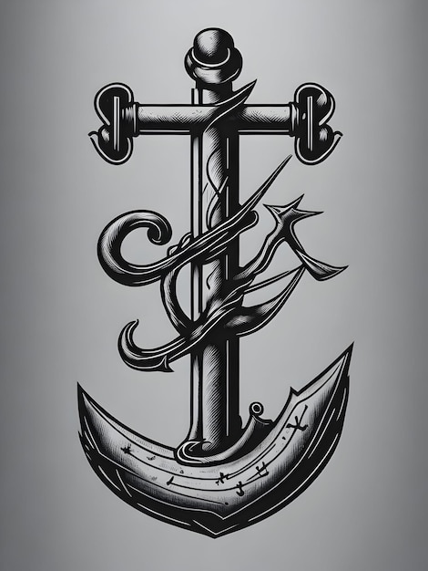 Photo draw of an anchor