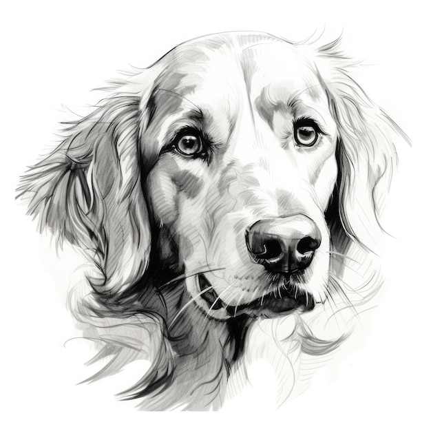 Draw a dog AI generated Image