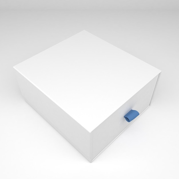 drawer box right side isolated in white background