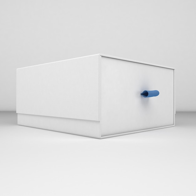 Drawer Box Right View Isolated In White Background