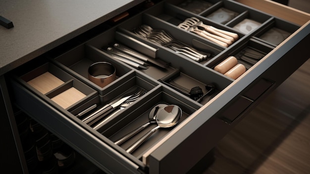 A Drawer Full of Utensils and Silverware