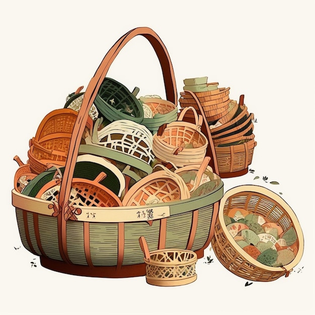 A drawing of a basket with the words'do not touch'on it