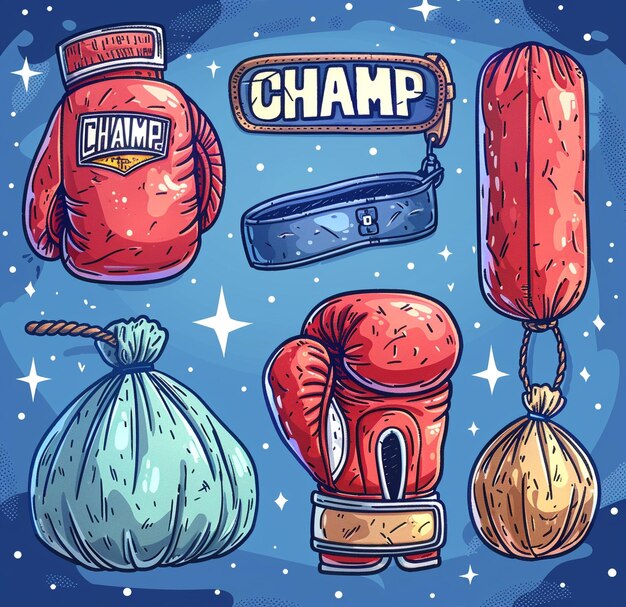 Photo a drawing of a bottle of a hot dog with a red label that says quot champion quot