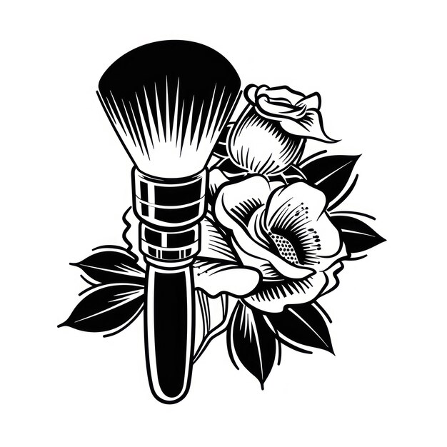 drawing brush sketch white