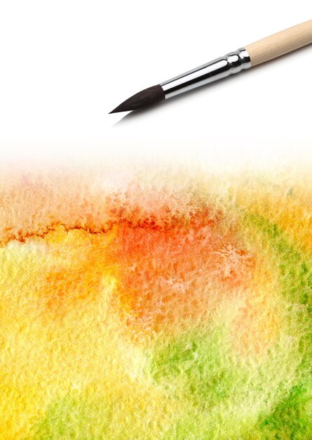 Photo a drawing of a brush with a red and green color