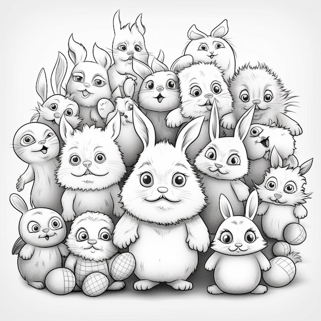 토끼와 토끼의 그림