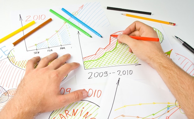 Drawing business diagram