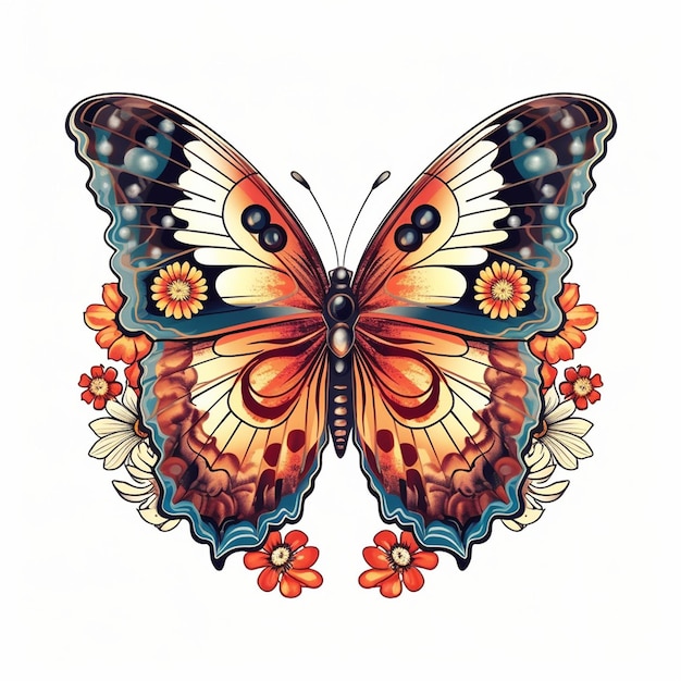 a drawing of a butterfly with the words butterfly on it