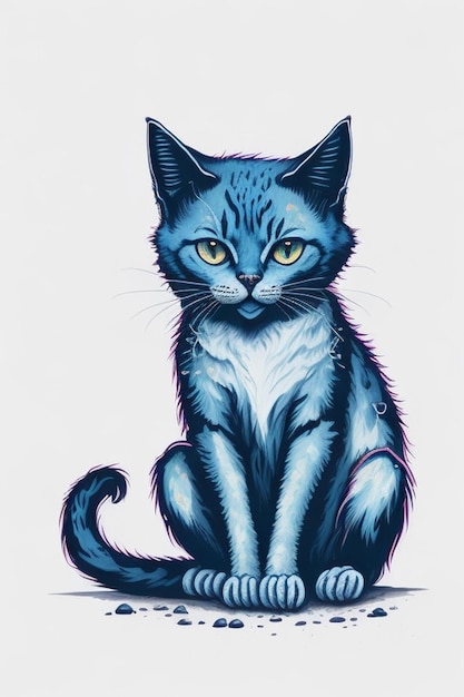 a drawing of a cat that says'the year'on it