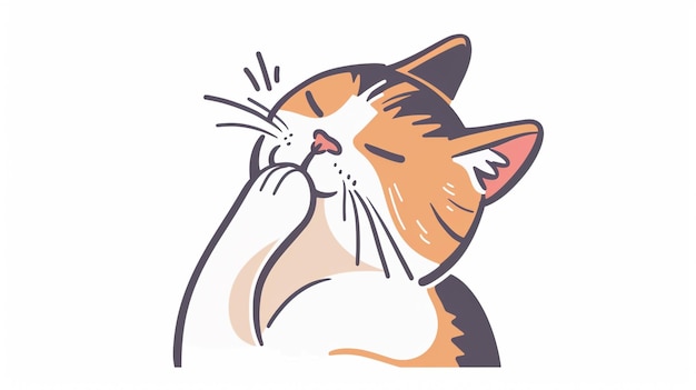 a drawing of a cat with the word quot cat quot on it