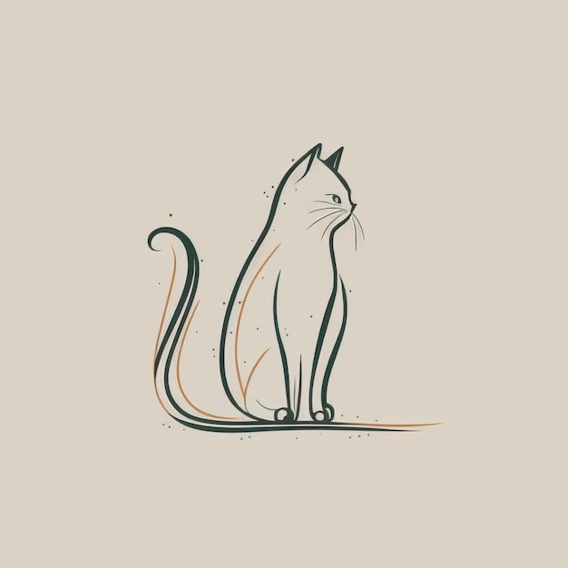 A drawing of a cat with the word cat on it