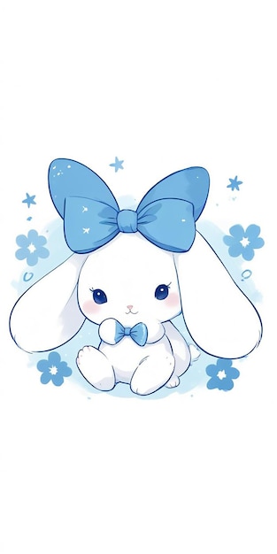 Photo a drawing of cinnamoroll and illustration