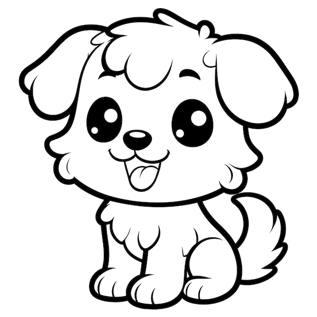 Drawing Color for Kids of Cute Dog