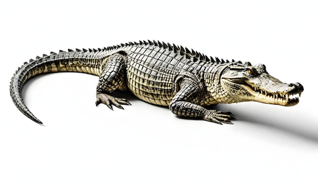 рисунок крокодила с крокодилом на нем