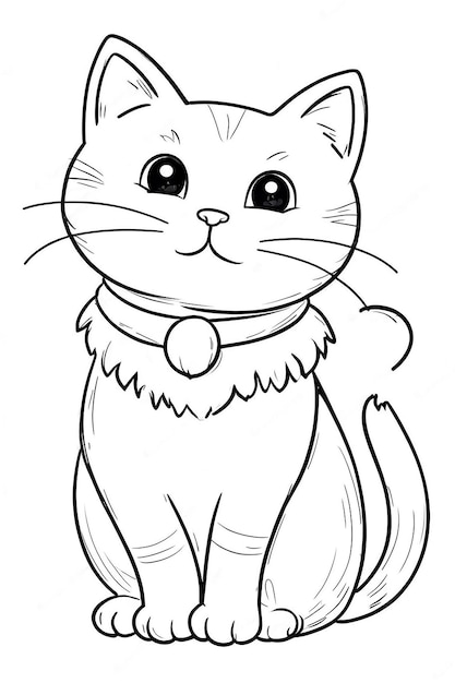 drawing cute cat