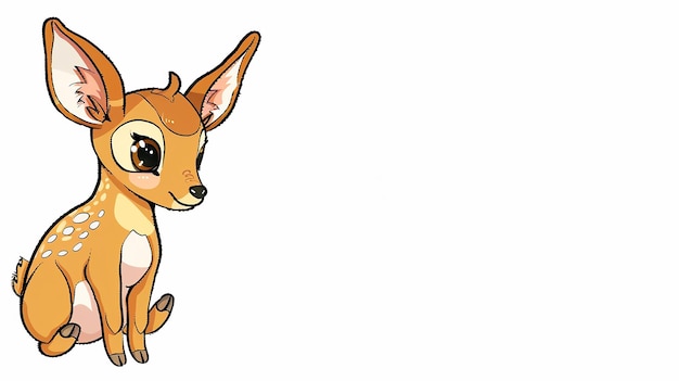 a drawing of a deer on a white background