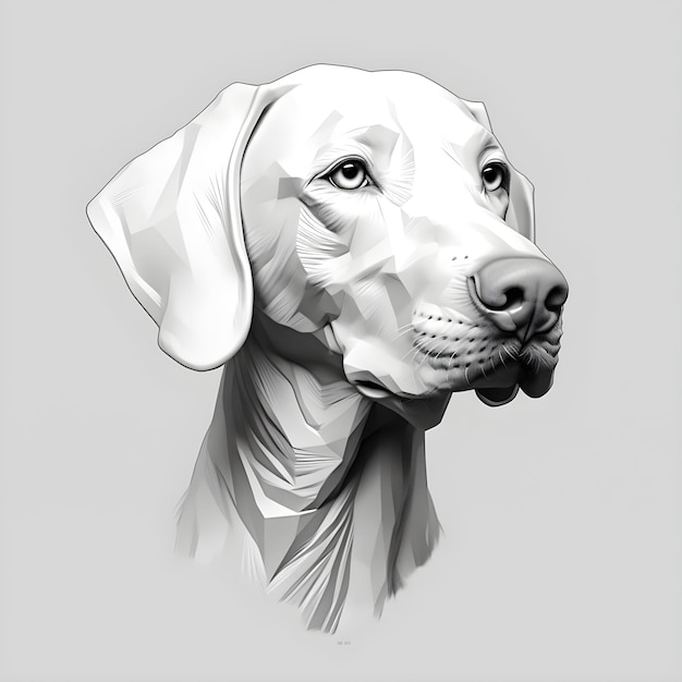 Photo a drawing of a dog with the word labrador on it