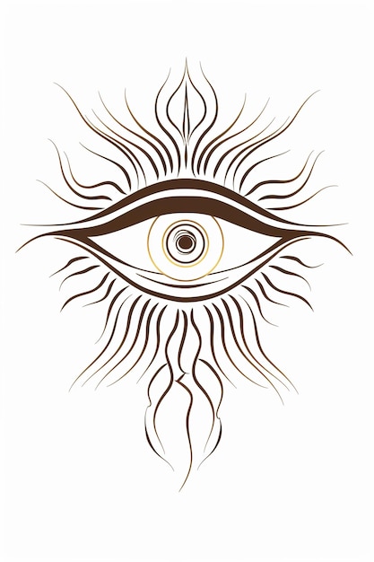 a drawing of an eye with a line of a line of eyes and a line of eyelashes