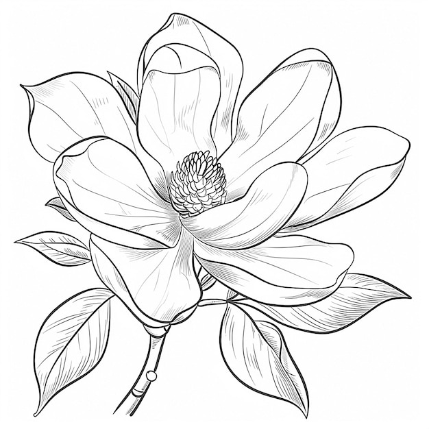 a drawing of a flower that has the word bloom on it