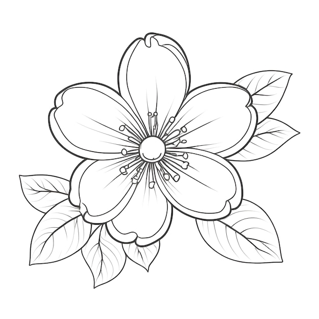 Photo a drawing of a flower that has the word quot flower quot on it