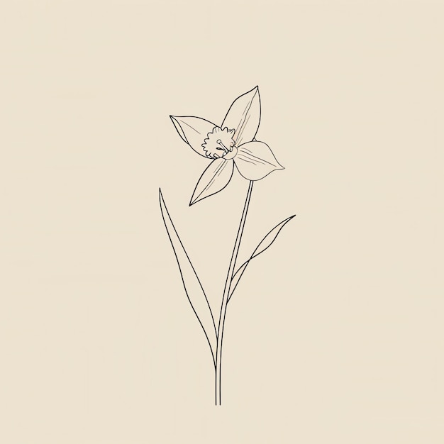 Photo a drawing of a flower that has the word  lily  on it