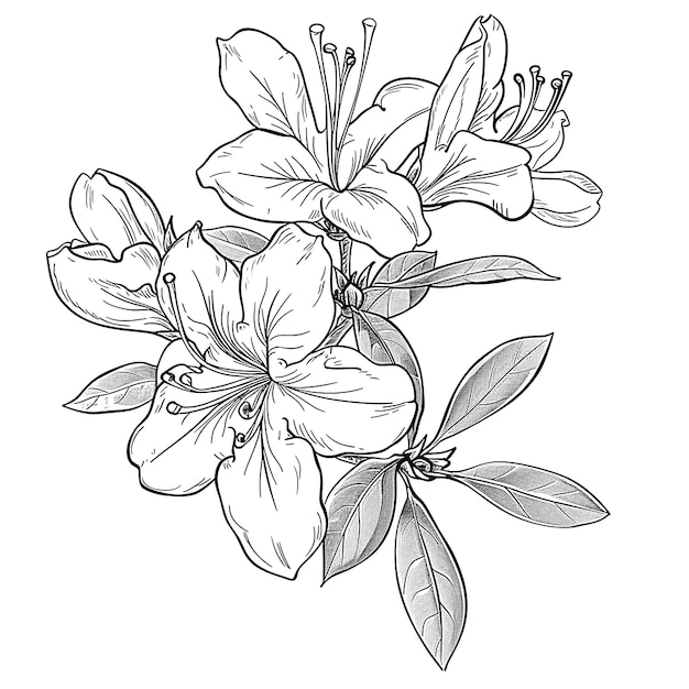 春を描いた花の絵