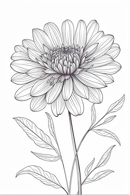 A drawing of a flower with the word daisy on it