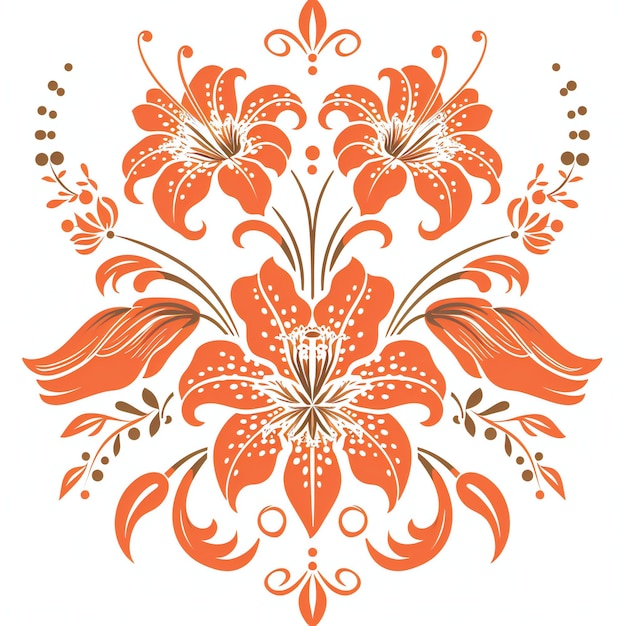 a drawing of a flower with the word  lily  on it