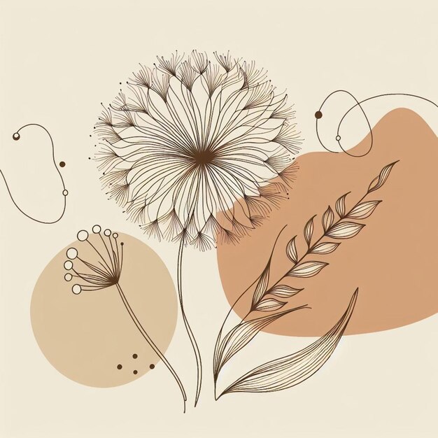 Photo a drawing of a flower with the words wheat on it