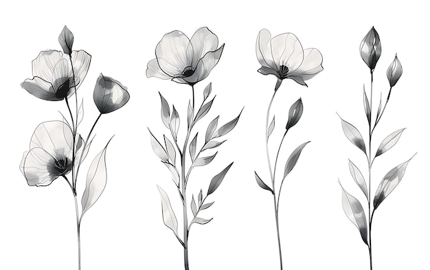 a drawing of flowers with the words  flowers  on it