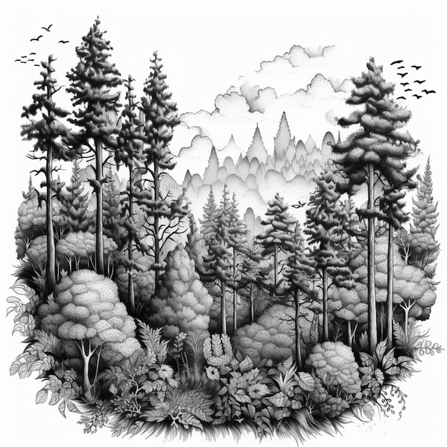 How To Draw A Forest 10 Amazing and Easy Tutorials