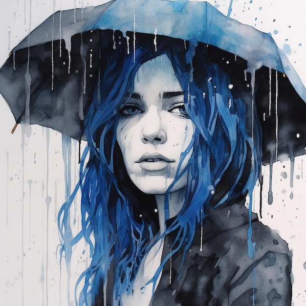 Rain, Pencil, Umbreller, Sharpener wadte, Drawing, Sharpener waste, Girl,  Art, HD wallpaper | Peakpx