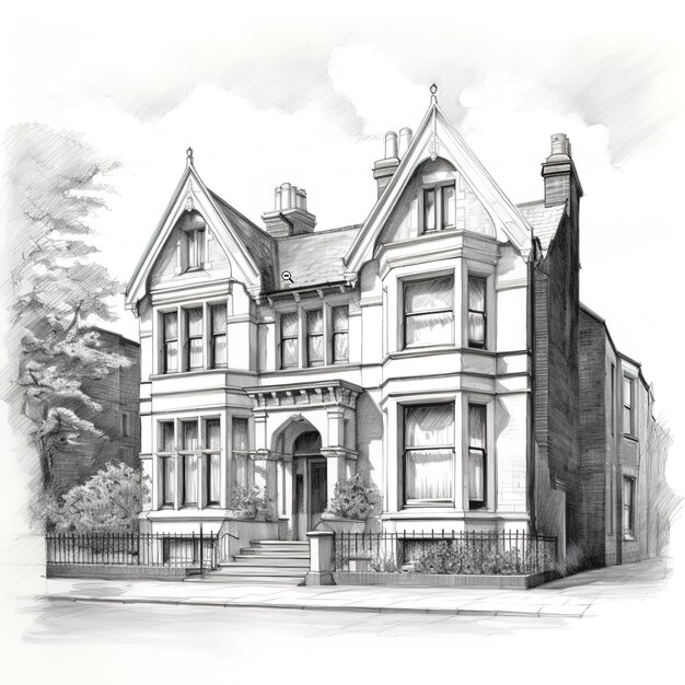 a drawing of a house that says'pub'on it