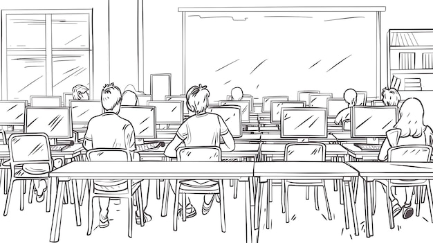アイコン スケッチ 手描きドードル 概要 教育 学生 学校に戻る