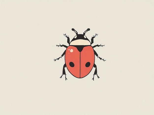 Photo a drawing of a lady bug with the words ladybugs on it
