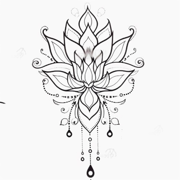 Lotus Tattoos Vector Images over 6000