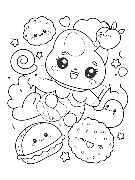 a drawing of a monster with a star on it