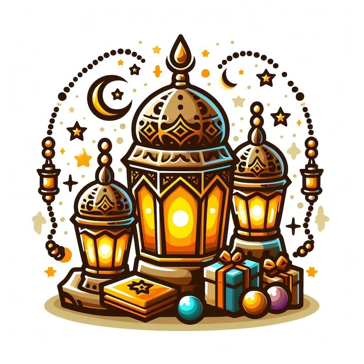 Photo a drawing of a mosque with a picture of a mosque and a mosque