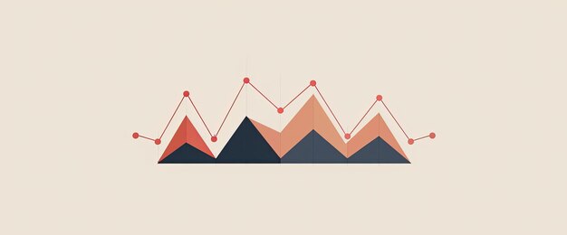 Foto un disegno di una montagna con una linea della parola 