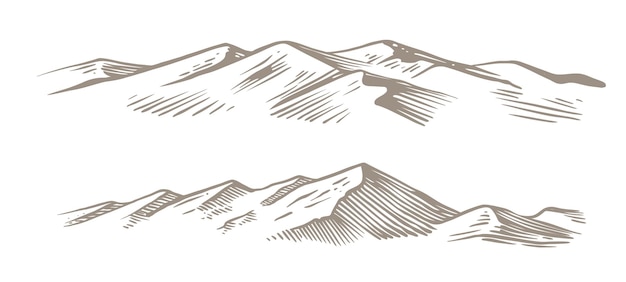 a drawing of a mountain with the words " escalator " on it.