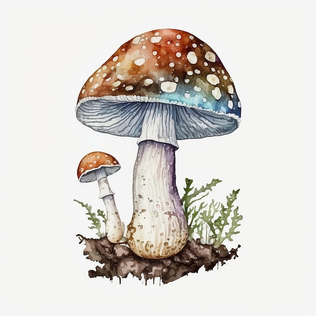 A drawing of mushrooms